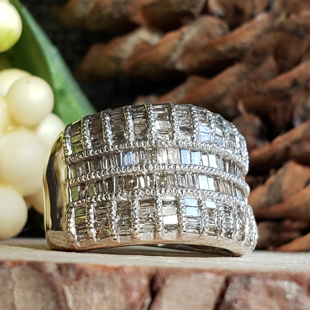 ⚫ Diamond Sterling Silver Ring